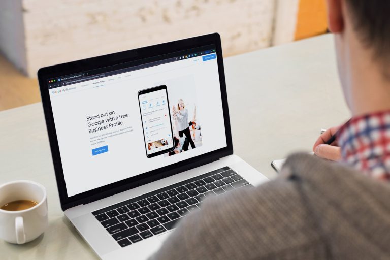 GMB Business Page Macbook Pro